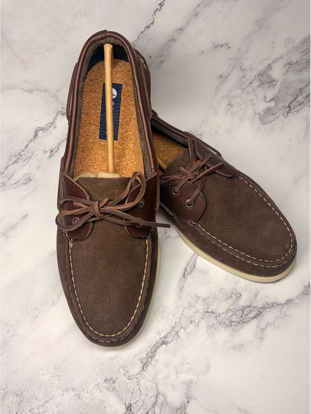 NEW Sperry A/O 2 Eye Boat Shoes Mens 11 Brown Nubuck Leather Top Sider With Box